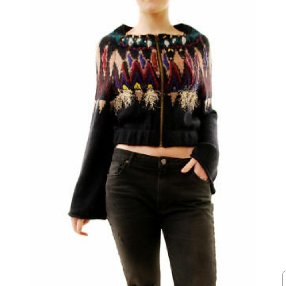 NEW Free People Embellished Studded Sweater